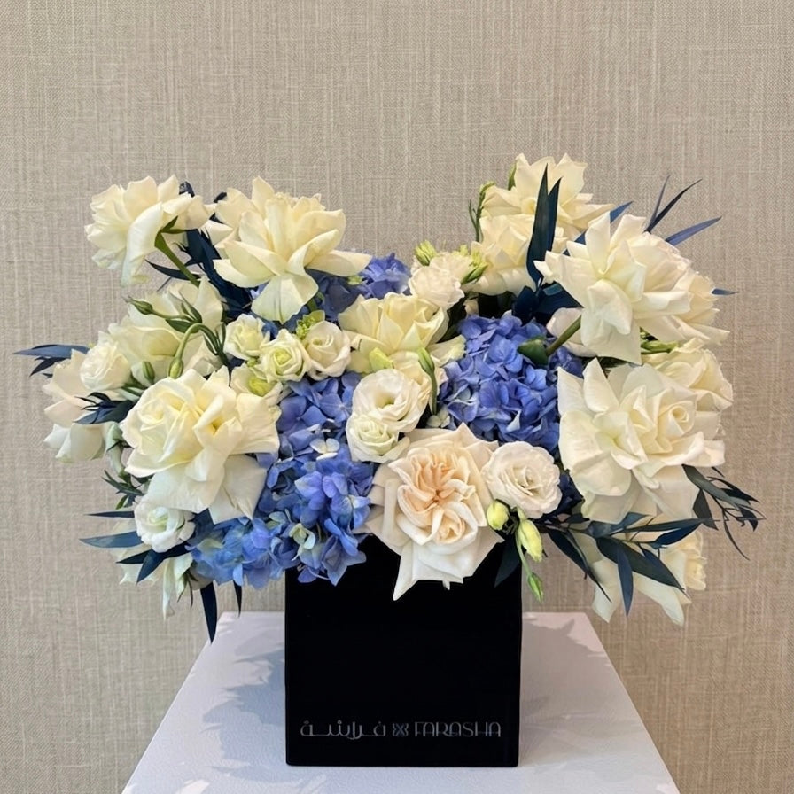 Floral Arrangement - Azure Serenity