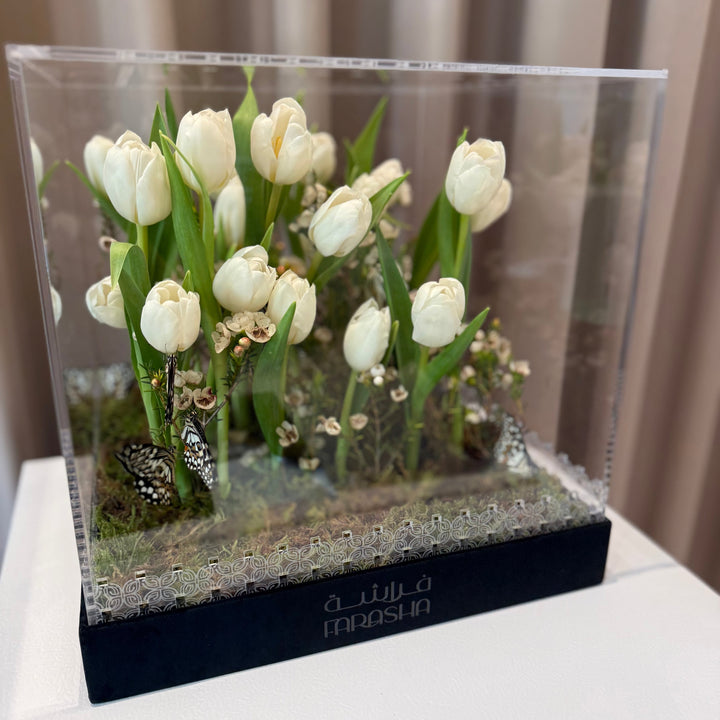 Farasha Gold - White Tulip Garden