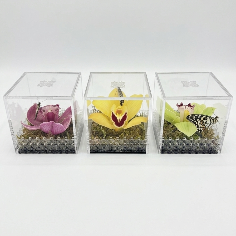 Make a Wish Box - Yellow Orchid