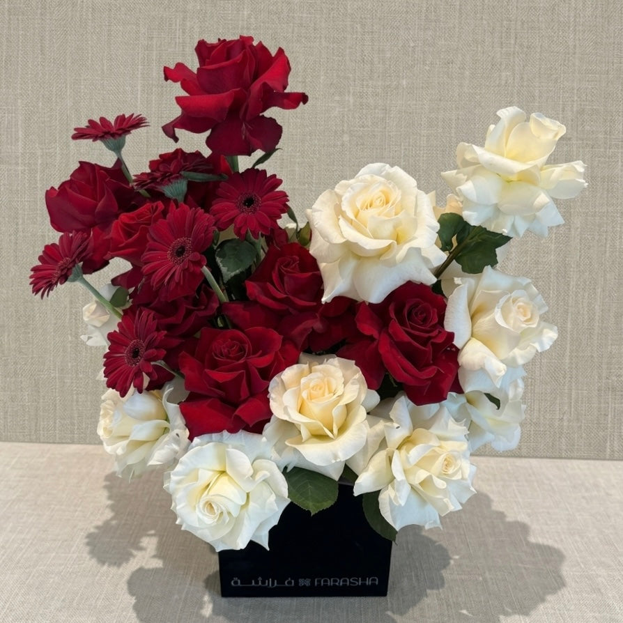 Floral Arrangement - Scarlet Embrace