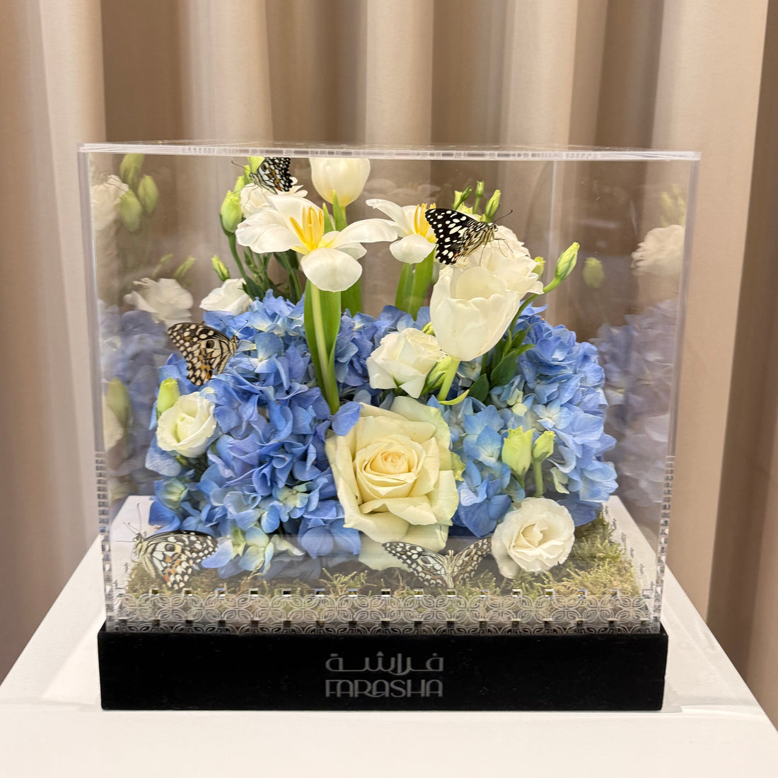 Farasha Box - Elegant Ivory & Azure